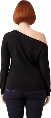 Kadın Ekru Viskon Ribana Basic Bluz Asimetrik Yaka Cool & Comfort Tarzı ile İlkbahar ve Sonbahar