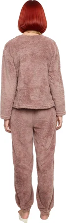 Kadın Yumuşak Wellsoft Pijama Takımı Saç Bandı Dahil Fonksiyonel Dayanıklı Kaliteli Modern