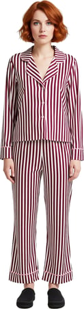 Kadın Çizgili Pijama Takımı Fonksiyonel Dayanıklı Kaliteli Konforlu Estetik Premium Modern