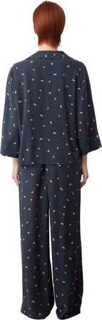 Kadın Baskılı Viskon Gömlek ve Pantolon Pijama Takımı Fonksiyonel Dayanıklı Kaliteli Rahat