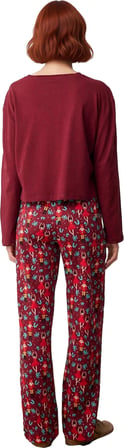 Kadın Yılbaşı Desenli Uzun Kollu Pijama Takımı Fonksiyonel Dayanıklı Kaliteli Konforlu Şık
