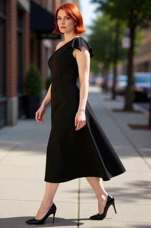 Kadın Büyük Beden Kolsuz Midi Elbise Asimetrik Yaka Kurdele Detaylı Şık Gece Kombinleri İçin
