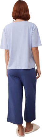 Kadın Relaxed Fit Örme Kapri Pijama Takımı Fonksiyonel Dayanıklı Kaliteli Konforlu Estetik