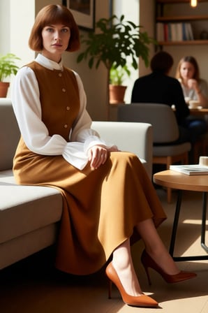 Tesettür Kadın Business Ortamına Özel Düğmeli Süet Dokuma Maxi Boy Shift Kalıp Elbise Kaliteli