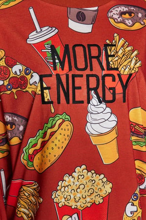 Tarz Rahat Uzun Kollu Boru Paça Nakışlı Desenli Sweatshirt-Jogger Örme Pijama Takımı