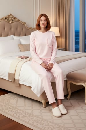 Kadın Kalp Desenli Pijama Takımı Fonksiyonel Dayanıklı Kaliteli Konforlu Estetik Premium Şık