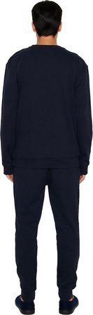 Erkek Nakışlı Sweatshirt ve Eşofman Altı Ev Giyim Takımı Fonksiyonel Dayanıklı Kaliteli Şık