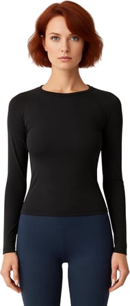 Kadın Spor Üstü Uzun Kollu Esnek Mikro Örme Kumaş ve Rahat Kalıp Kaliteli Şık Rahat Modern