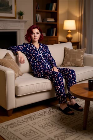 Kadın Desenli Pamuklu Pijama Takımı Homewear Koleksiyonu Fonksiyonel Dayanıklı Kaliteli Şık