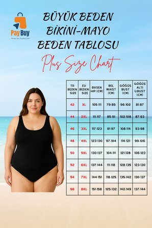 Konforlu Plus Size Mayo Tasarım Büyük Beden Esnek Kumaş Ergonomik Kesim Premium Kalite