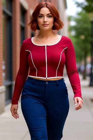 Kadın Vücuda Oturan Fermuarlı Bluz Esnek Örme Kumaş Crop Kesim Kontrast Detaylı Uzun Kol Kaliteli