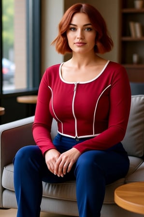 Kadın Vücuda Oturan Fermuarlı Bluz Esnek Örme Kumaş Crop Kesim Kontrast Detaylı Uzun Kol Kaliteli