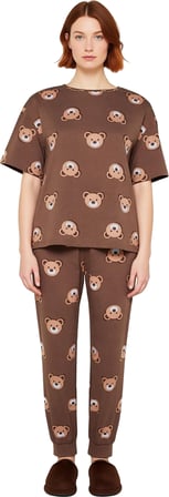 Cool Ayıcık Baskılı Pijama Takımı Kadın Fonksiyonel Dayanıklı Kaliteli Konforlu Estetik Şık