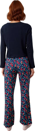 Kadın Yılbaşı Desenli Uzun Kollu Pijama Takımı Fonksiyonel Dayanıklı Kaliteli Konforlu Şık