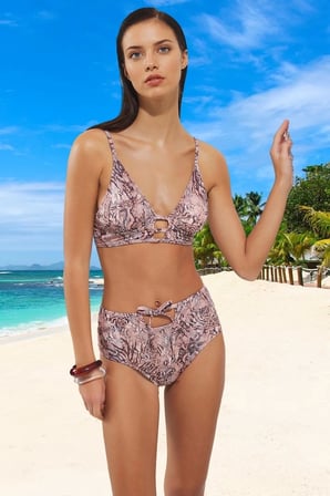 Tasarım Bikini Takımı Hızlı Kuruyan Premium Kalite Özel Plaj Ve Havuz İçin