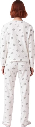 Kadın Çiçek Desenli Uzun Kollu Pijama Takımı Fonksiyonel Dayanıklı Kaliteli Konforlu Rahat