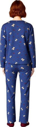 Kışlık Polar Ayıcık Desenli Kadın Pijama Takımı Fonksiyonel Dayanıklı Kaliteli Konforlu Şık