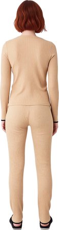 Kadın Kurdele Detaylı Fitilli Pijama Takımı Fonksiyonel Dayanıklı Kaliteli Konforlu Modern