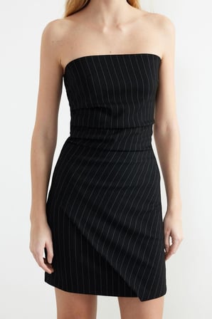Moda Fit Mezuniyet Balo Finike Dokuma Carmen Yaka Kısa Kol Bodycone Midi Boy Elbise