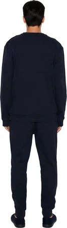 Erkek Nakışlı Sweatshirt ve Eşofman Altı Ev Giyim Takımı Fonksiyonel Dayanıklı Kaliteli Şık