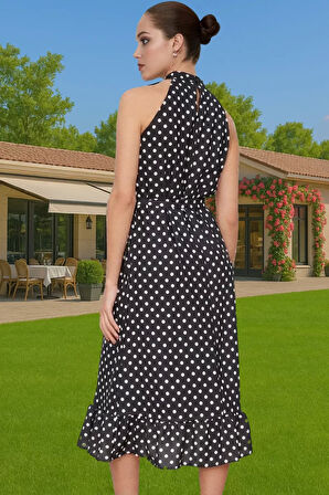 Astarlı A Kesim Midi Elbise Moss Krep Kumaş Çok Yönlü Seçkin Malzeme Trend Tasarım Mükemmel Uyum