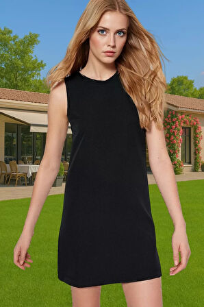 Kadın Mini Boy Polyester Elbise Yazlık İş Elbisesi Finike Dokuma Trend Tasarım Özenle Seçilmiş