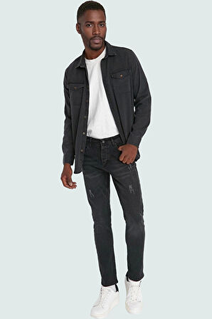 Erkek Koleksiyonu Pamuk Denim Skinny Jean Pantolon Günlük Kullanım Kaliteli Malzeme