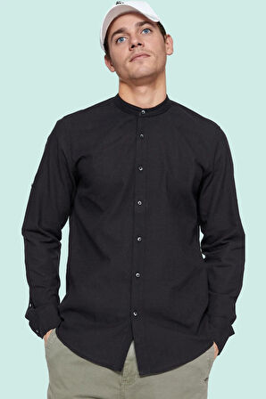 Erkek Pamuklu Slim Fit Hakim Yaka Gömlek Yazın Rahatlığı ve Şıklığı Yaz Aylarının Vazgeçilmezi