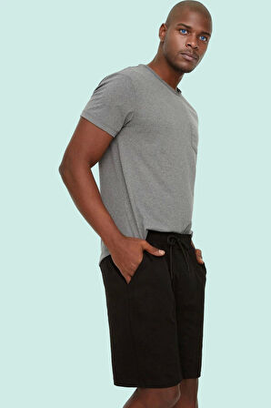 Erkek Casual Şort Pamuk Lastikli Bel Boru Paça Yazlık Günlük Kullanım Yaz Aylarının Vazgeçilmezi