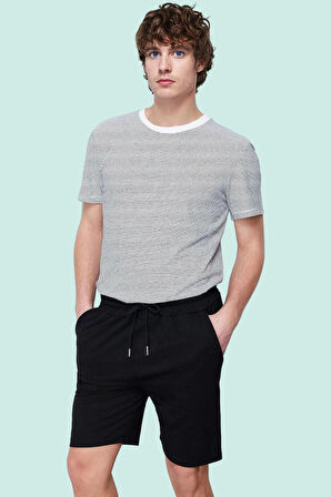 Erkek Basic Şort Pamuklu Kumaş Rahat Kesim Günlük Kombinler Hafta Sonu Yaz Aylarının Vazgeçilmezi