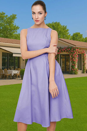 Pileli Midi Boy Elastan Dokuma Elbise Kadın Yazlık Mükemmel Uyum Premium Kalite Kaliteli İşçilik