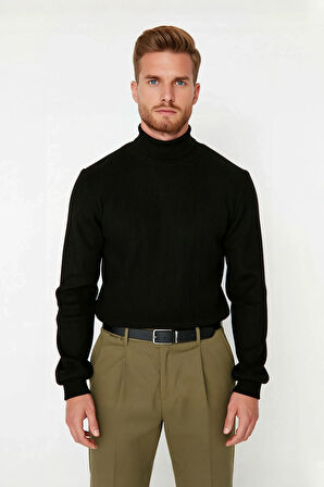 Erkek Balıkçı Yaka Triko Kazak Regular Kalıbı İle Günlük Ve Smart Kombinler İçin İdeal Bir Parça