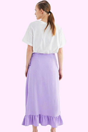 Kadın Anvelop Etek Maxi Boy Sarong Kesim Rahat Yazlık Giyim Günlük Kullanım Modern Tasarım