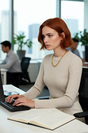 Kadın Fitted Uzun Kol Bisiklet Yaka Triko Kazak Fitilli Düz Desen Akrilik Günlük Şıklık Kaliteli