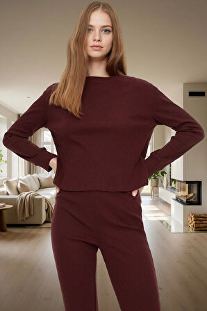 Rahat Kalıp 2'li Pijama Takımı Kaşkorse Örme Pamuklu Özel Tasarım Premium Kalite