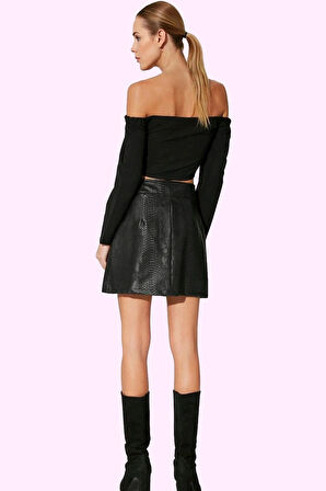 Kadın Dokuma Mini Etek Yüksek Bel A Line Kesim Şık Gece Kombinleri Yaz Aylarının Vazgeçilmezi