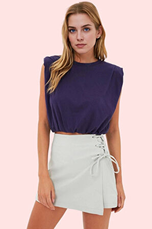 Kadın Yüksek Bel Şort Etek Günlük Kullanım İçin İdeal Şık Tasarım Yaz Aylarının Vazgeçilmezi