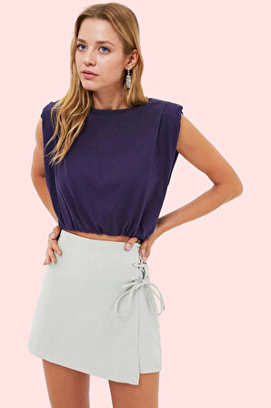 Kadın Yüksek Bel Şort Etek Günlük Kullanım İçin İdeal Şık Tasarım Yaz Aylarının Vazgeçilmezi