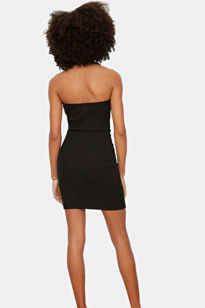 Yazlık Mini Elbise Bodycon Kalıp Örme Kumaş Rahat Kesim Kaliteli İşçilik Zarifane Tasarım