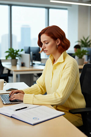 Kadın Dik Yaka Oversize Kalıp Düz Renk Düşük Kol Triko Kazak Soğuk Havalarda Konforlu ve Modern