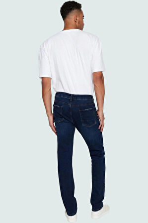 Erkek Pamuk Denim Kot Pantolon Slim Fit Dar Paça Günlük ve Casual Kombinler İçin Hafta Sonu