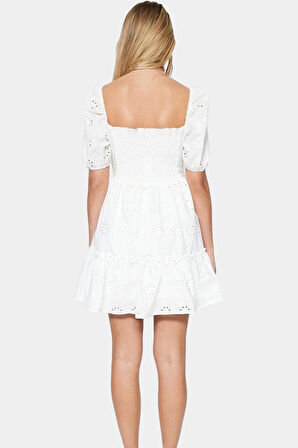 Pamuklu Brode Elbise Rahat Şık ve Mini Dayanıklı Malzeme Kaliteli İşçilik Yüksek Kalite