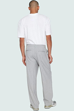 Erkek Poliviskon Dokuma Pantolon Geniş Paça Rahat Kesim Casual Günlük Stil Kaliteli Malzeme