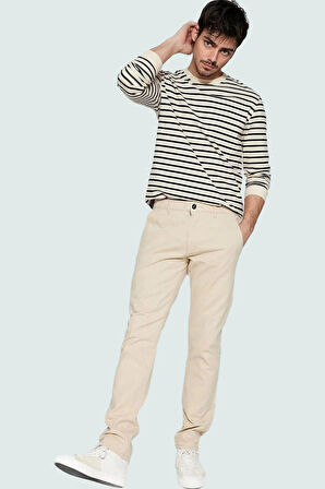 Erkek Pamuklu Chino Pantolon Rahatlık ve Şıklık Bir Arada Günlük Kullanım Kaliteli Malzeme