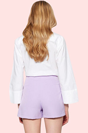 Kadın Yüksek Bel Şort Etek Günlük Kullanım İçin İdeal Şık Tasarım Yaz Aylarının Vazgeçilmezi