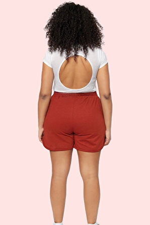 Kadın Yüksek Bel Pamuklu Şort Rahat Kesim Günlük Kombinler Hafta Sonu Yaz Aylarının Vazgeçilmezi