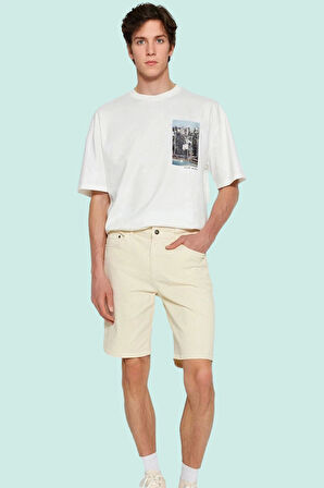 Erkek Kısa Denim Şort Pamuk Stretch Kumaşlı Casual Yaz Günlük Kullanım Stilin Buluştuğu Yer