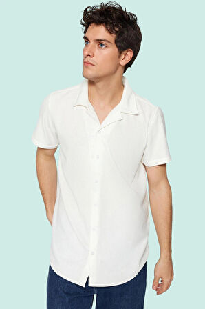 Erkek Kısa Kollu Gömlek Apaş Yaka Regular Fit Yazlık Nefes Alan Kumaş Yaz Aylarının Vazgeçilmezi