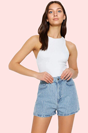 Kadın Denim Şort Pamuk City Short Kalıp Geniş Paça Kısa Boy Yazlık Yaz Aylarının Vazgeçilmezi