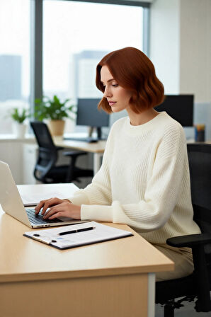 Kadın Oversize Basic Uzun Balon Kol Selanik Dokuma Triko Kazak 100% Akrilik Soğuk Havalar Kaliteli